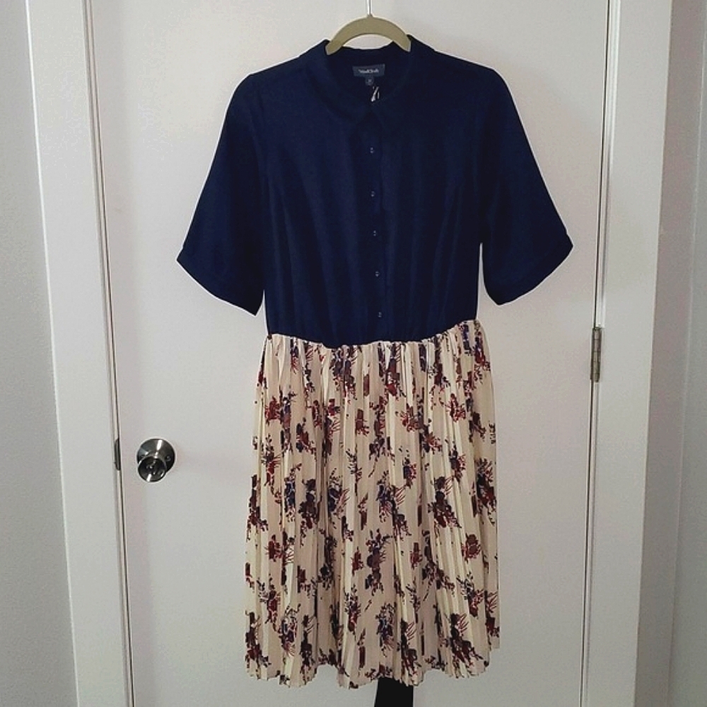 NWT Modcloth Adored Duet Floral A-Line Dress Size 1X